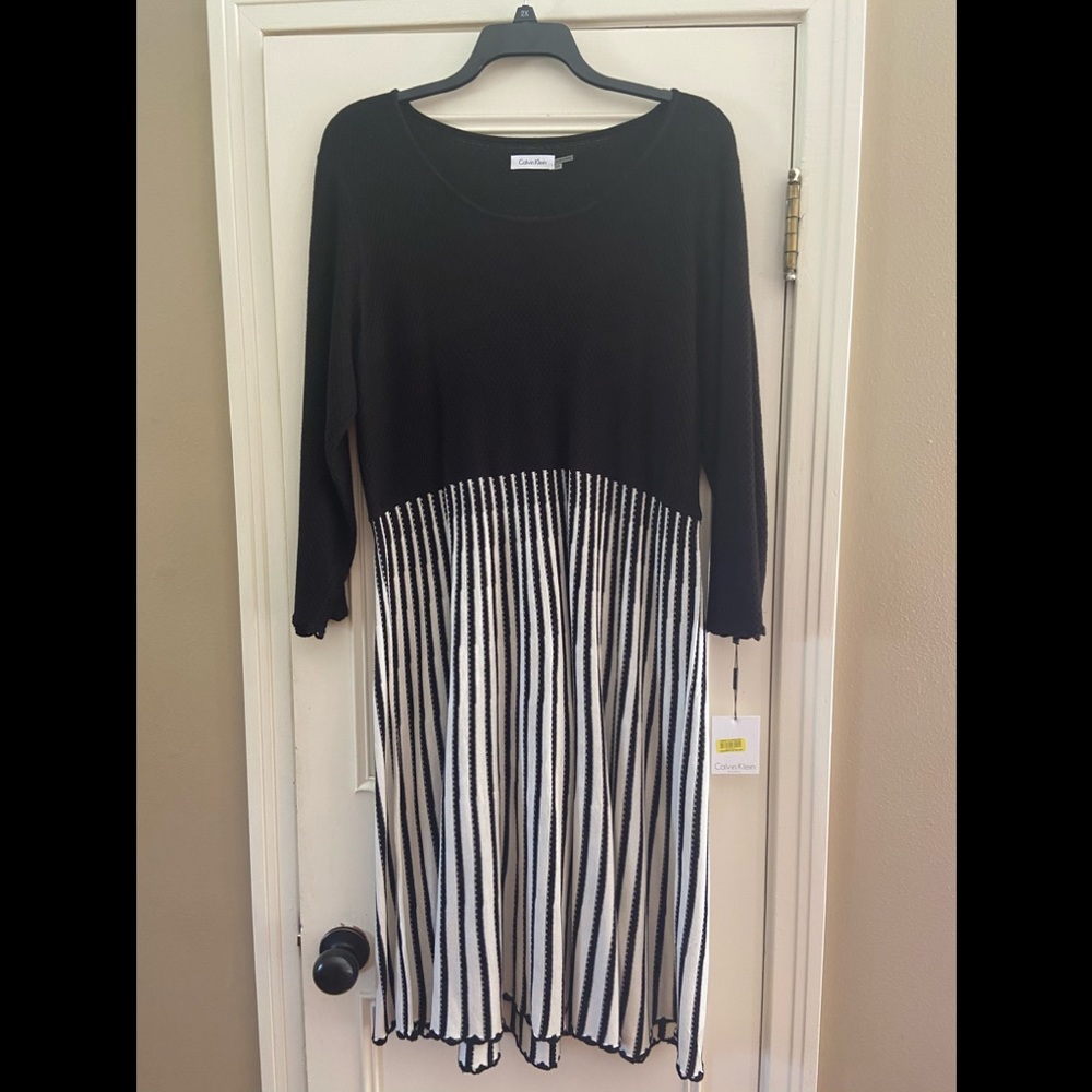 Plus size Calvin Klein knit dress